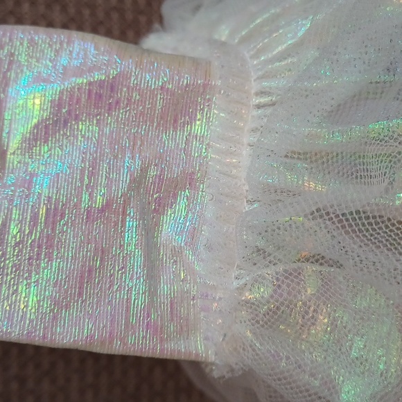 Vintage Barbie Dress Mattel Doll 80's Crystal Barbie Iridescent Dress Gown - Picture 16 of 17